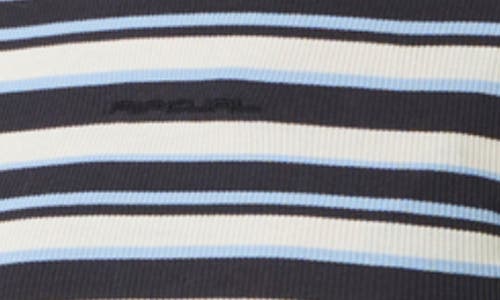 RIP CURL RIP CURL THE SEARCH STRIPE COTTON MOCK NECK TOP 