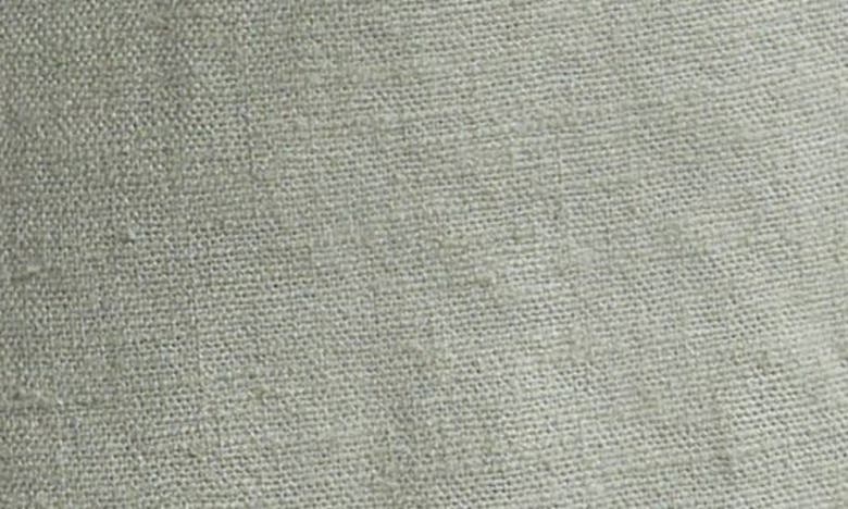 Open Edit High Waist Linen Blend Shorts In Green Halo