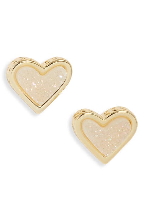 Kendra Scott Ari Heart Hoop Earrings in 18k Yellow Gold Vermeil