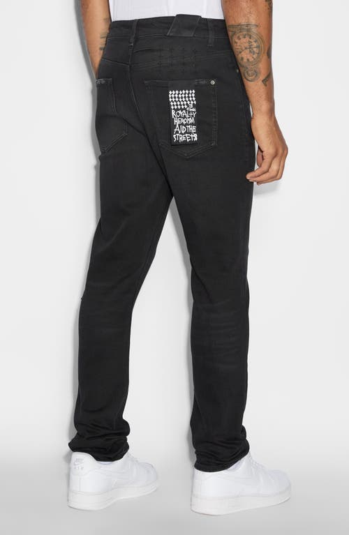 Shop Ksubi Chitch Apex Krystal Slim Fit Jeans In Black