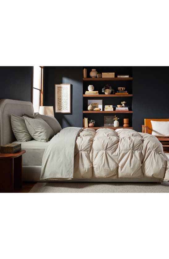 Shop Parachute Organic Cotton Puff Comforter In Bone