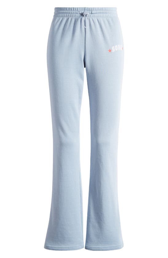 Shop Pacsun Soho Flare Leg Sweatpants In Blue