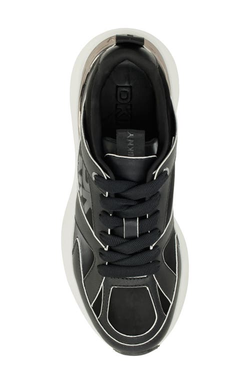Shop Dkny Zofi Sneaker In Black/graphite