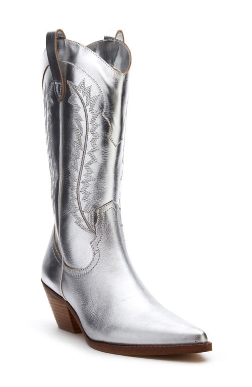 Matisse Mylie Western Boot in Silver