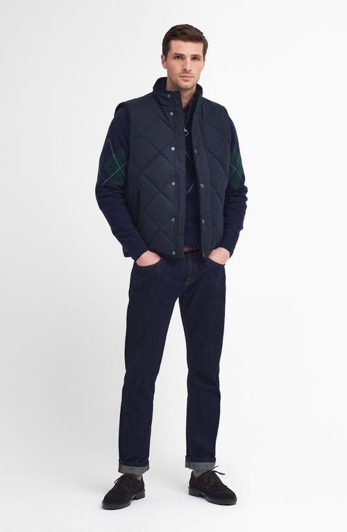 Shop Barbour Holburn Quilted Vest In Dark Navy