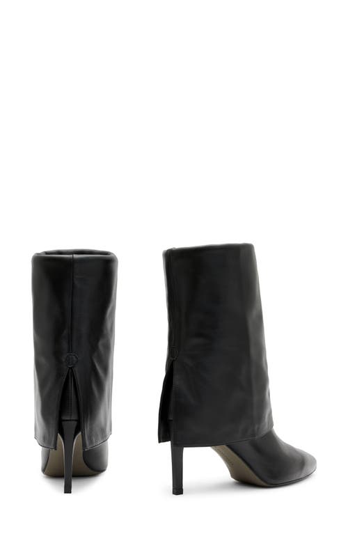 Shop Allsaints Odyssey Foldover Cuff Boot In Black