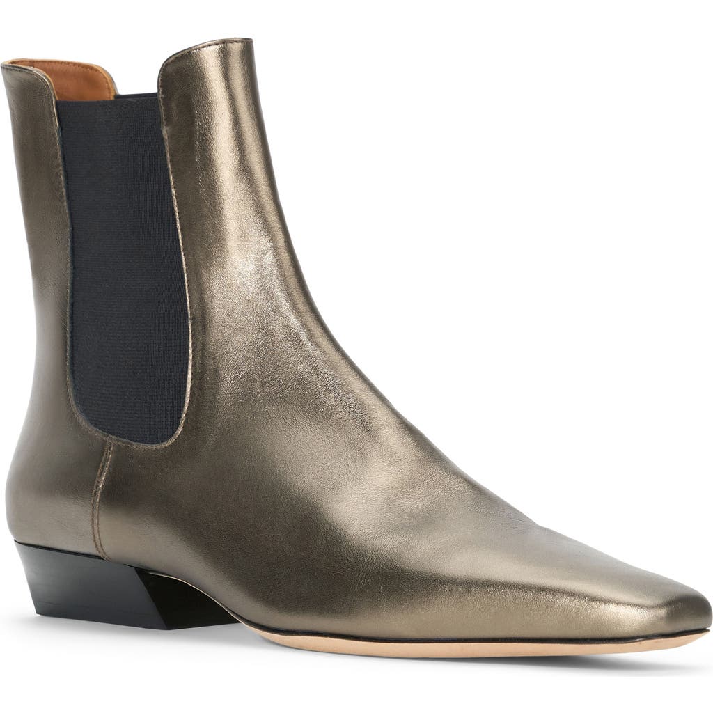 Staud Wally Chelsea Boot In Aged Bronze