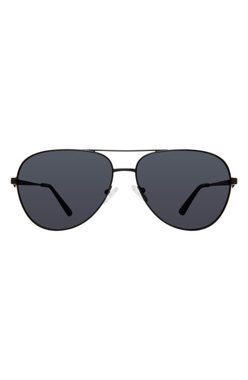 Kurt Geiger London Shoreditch 62mm Oversize Aviator Sunglasses in Black/Gray at Nordstrom