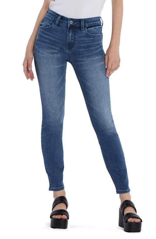 Vera Mid Rise Skinny Jeans in Spin Blue