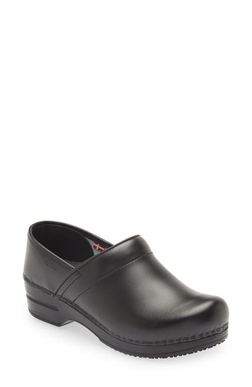 Sanita Aubrey Leather Clog Black 002 at Nordstrom,