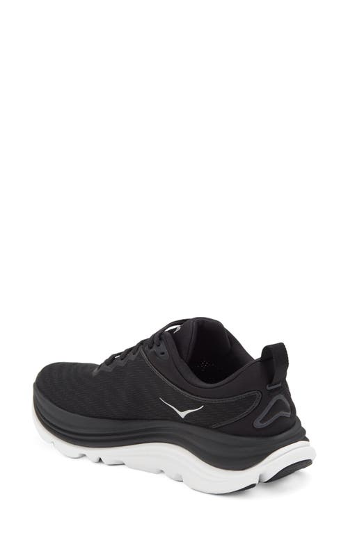 Shop Hoka Gaviota 5 Running Shoe In Black/white