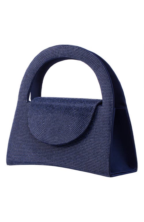 Nina Vixen Crystal Embellished Handbag In Navy
