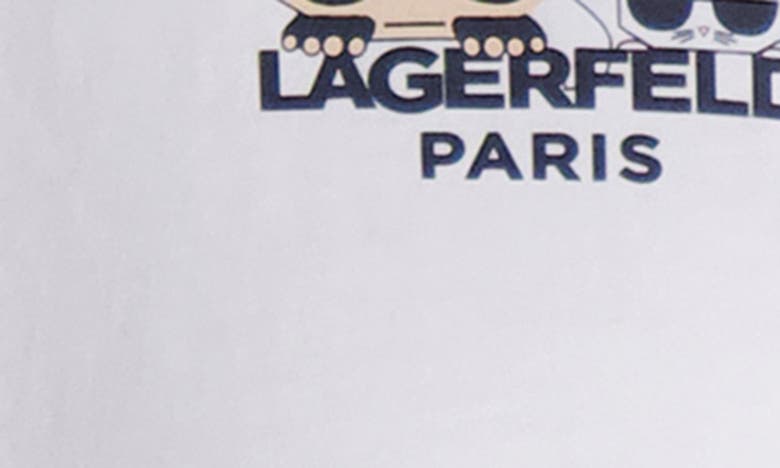 Shop Karl Lagerfeld Paris Flat Head Karl Graphic T-shirt In White