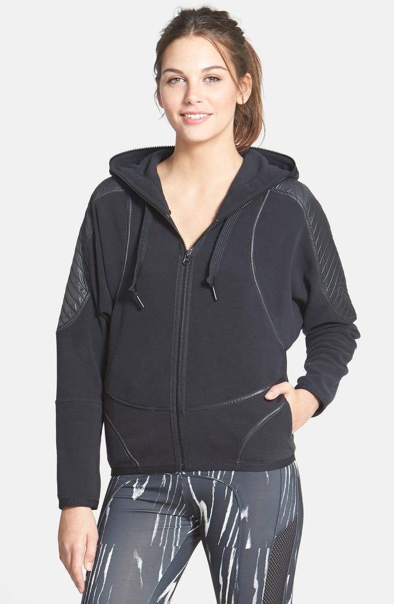 Adidas By Stella Mccartney Performance Fleece Zip Front Hoodie Nordstrom Adidas By Stella Mccartney Performance Fleece Zip Front Hoodie Nordstrom