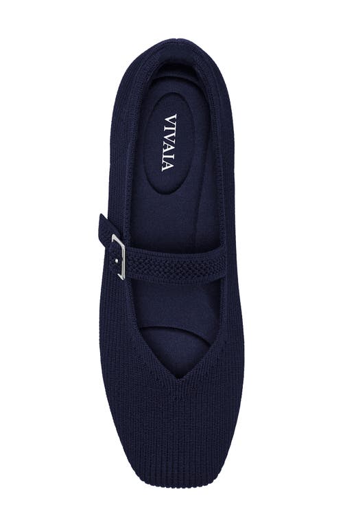 Shop Vivaia Margot Mary Jane Flat In Navy.