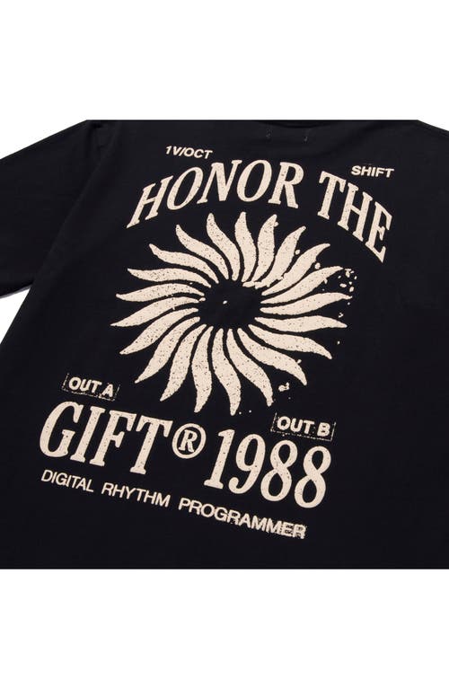 Shop Honor The Gift Sunray Logo Oversize Graphic T-shirt In Black