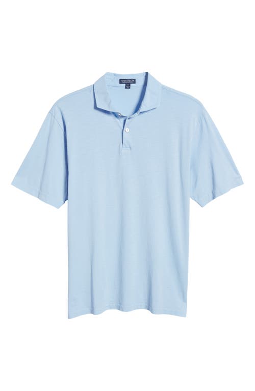 Peter Millar Crafted Journeyman Pima Coton Polo in Blue Frost