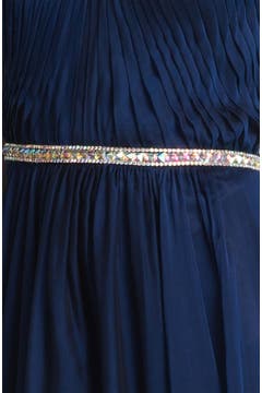 La Femme Embellished Chiffon Strapless Gown | Nordstrom