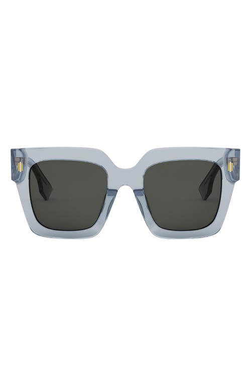'Fendi Roma 50mm Square Sunglasses in Blue 