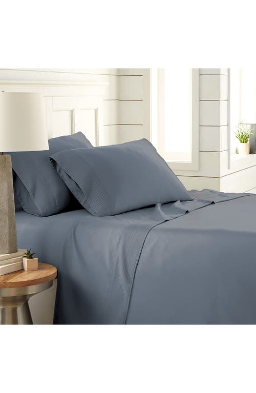 Southshore Fine Linens Premium Collection Pleated Extra Deep Pocket Sheet Set In Slate Blue