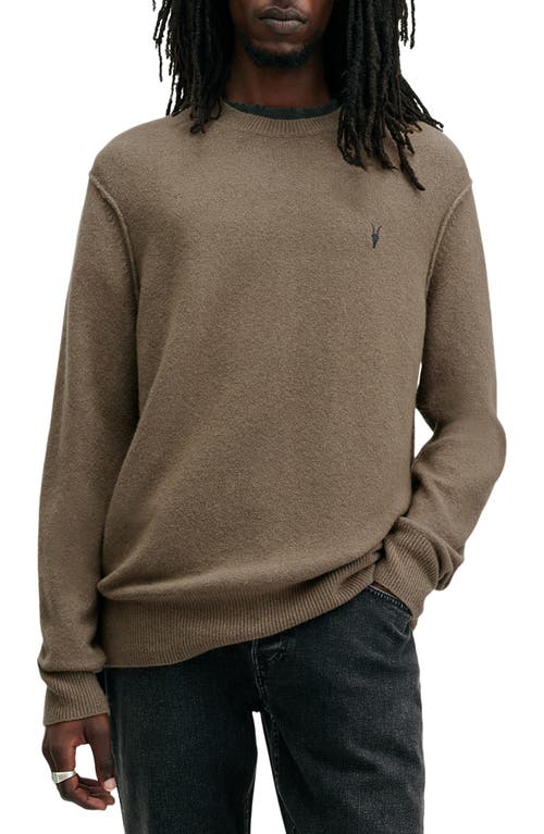 Shop Allsaints Statten Crewneck Sweater In Taylor Green