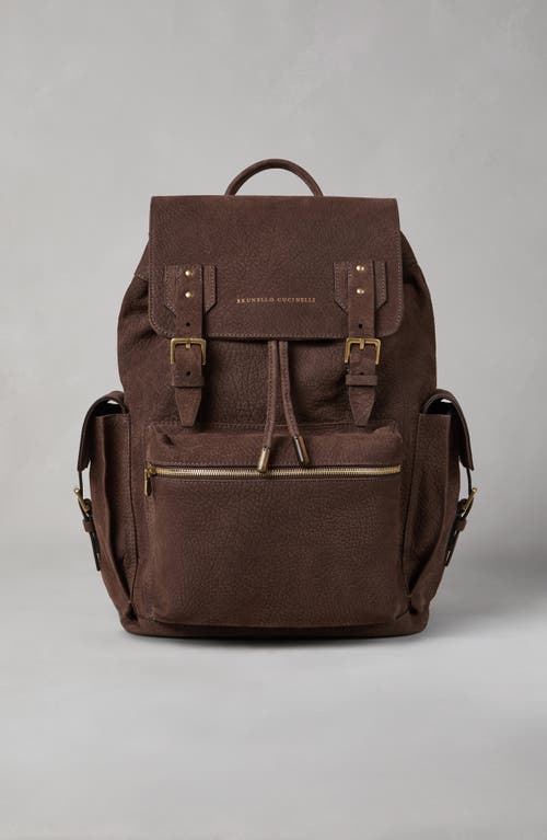 Shop Brunello Cucinelli City Backpack In Brown