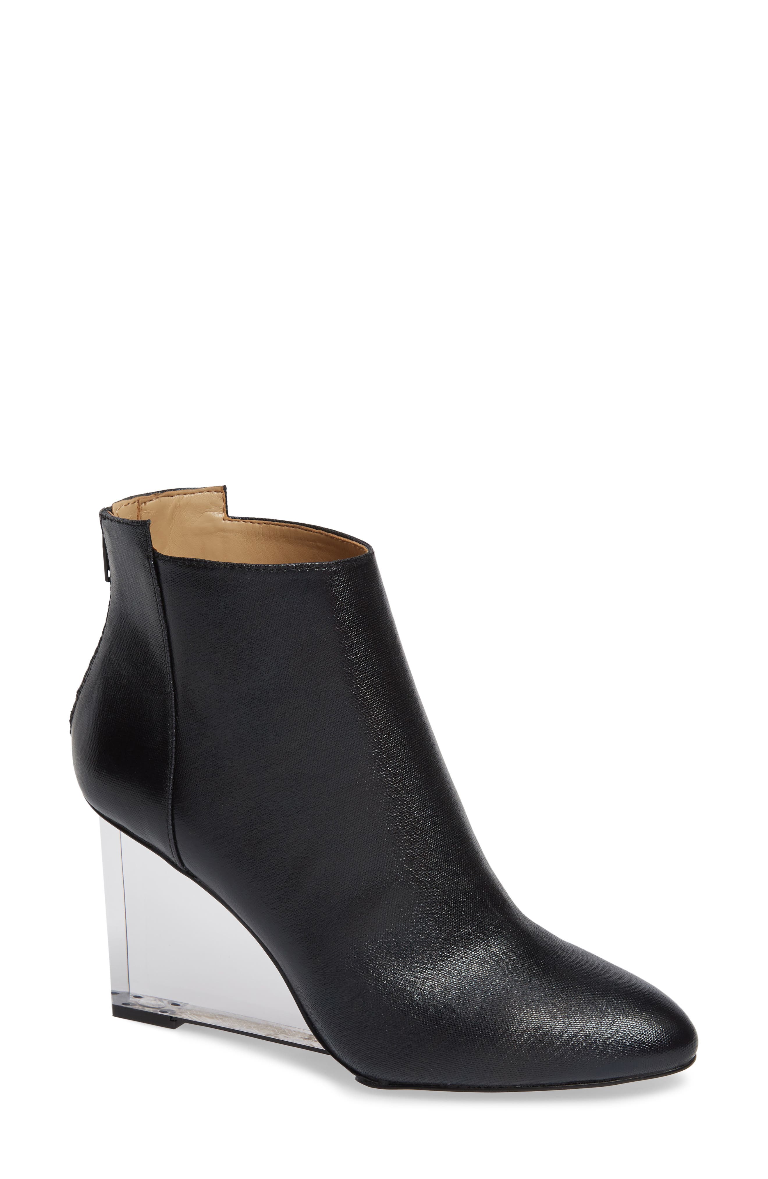 clear wedge boot