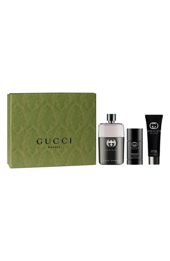 Gucci Guilty Pour Homme Eau De Toilette Gift Set $131 Value