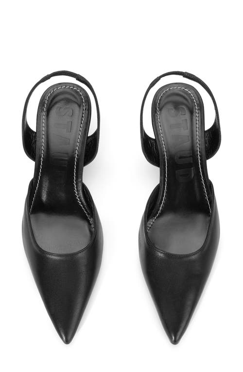 Staud Sebastion Slingback Pointed Toe Pump In Black