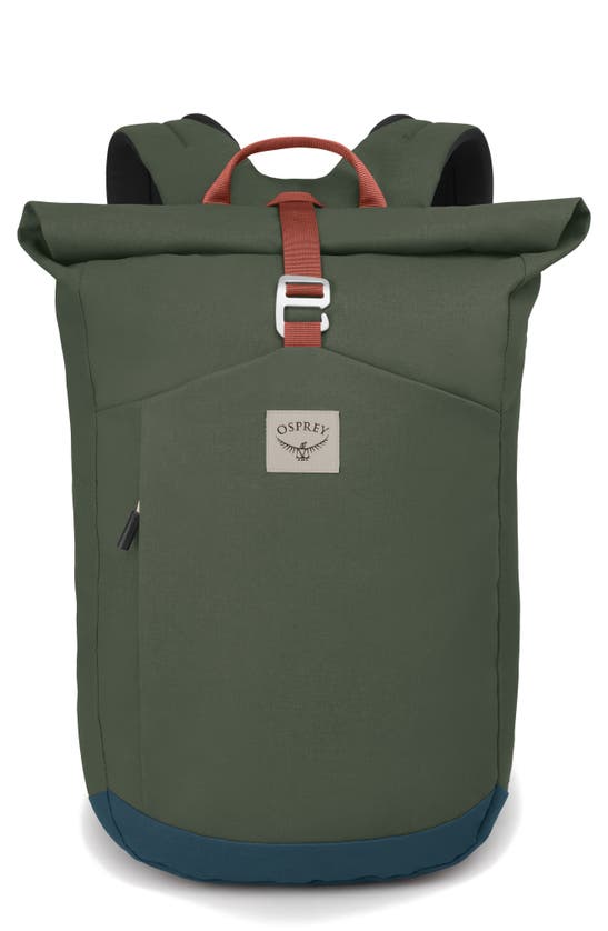 Osprey Arcane Roll Top Backpack In Haybale Green/ Stargazer Blue