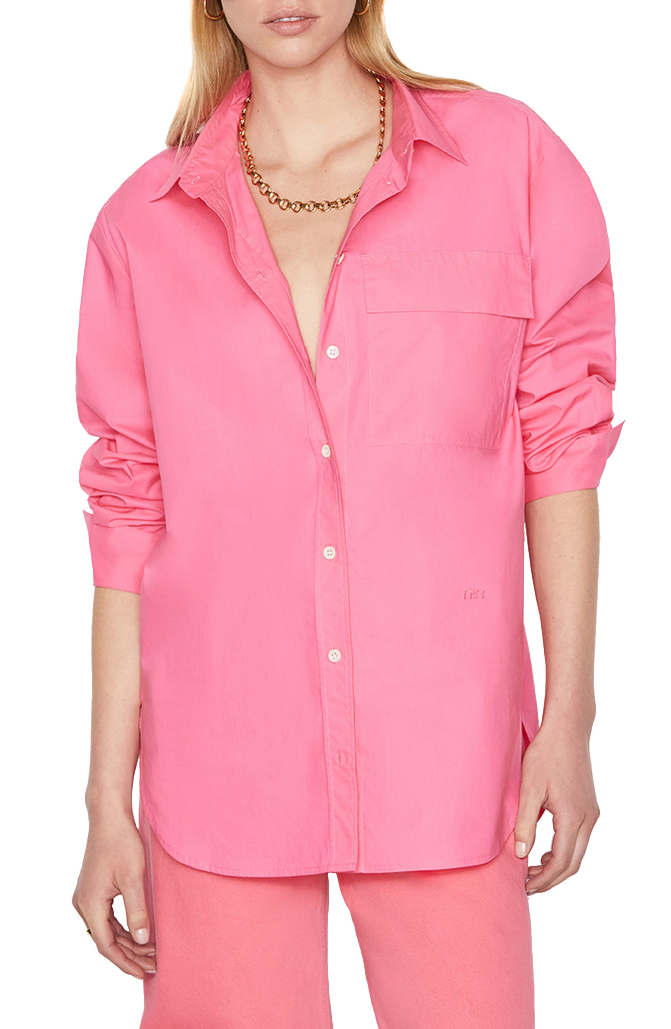 FRAME The Oversize Vacation Button-Up 