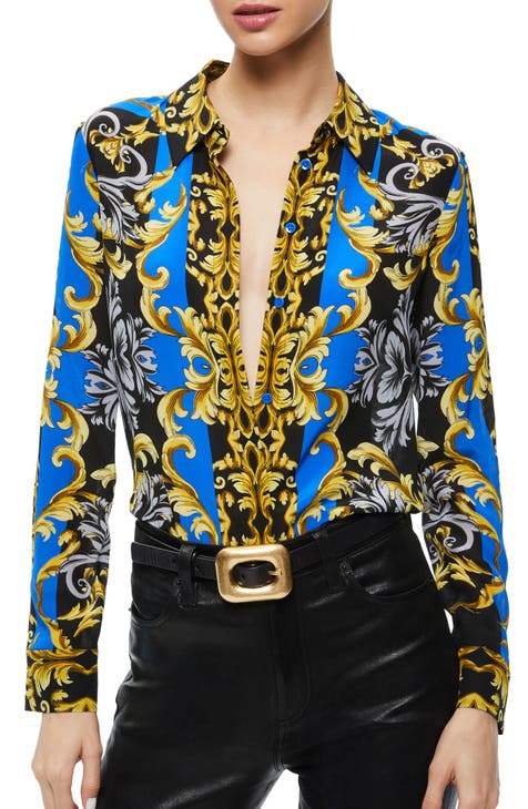 Scarf Print Silk Shirt - Women - Ready-to-Wear