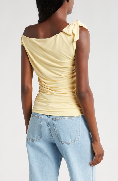 Shop Wayf Say Less Asymmetric Top In Yellow