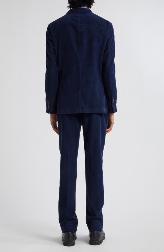 Shop Massimo Alba Cotton Corduroy Suit In Blue