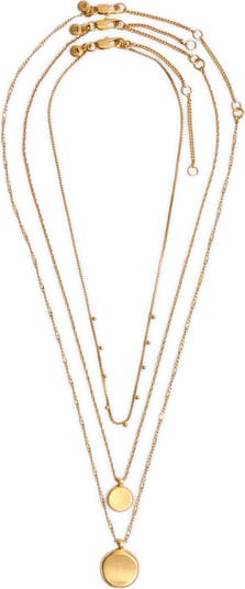 Coin layered outlet necklace madewell