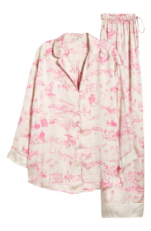 Shop Free People Dreamy Days Print Pajamas In Tea Combo