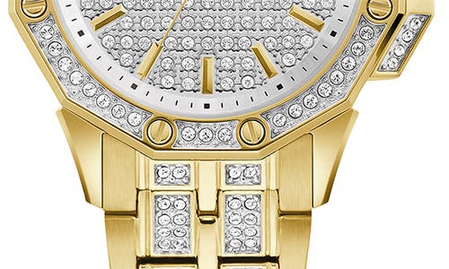 Bulova Octava Pavé Crystal Bracelet Watch, 34mm In Gold