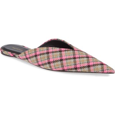 Balenciaga Check Knife Mule - Grey