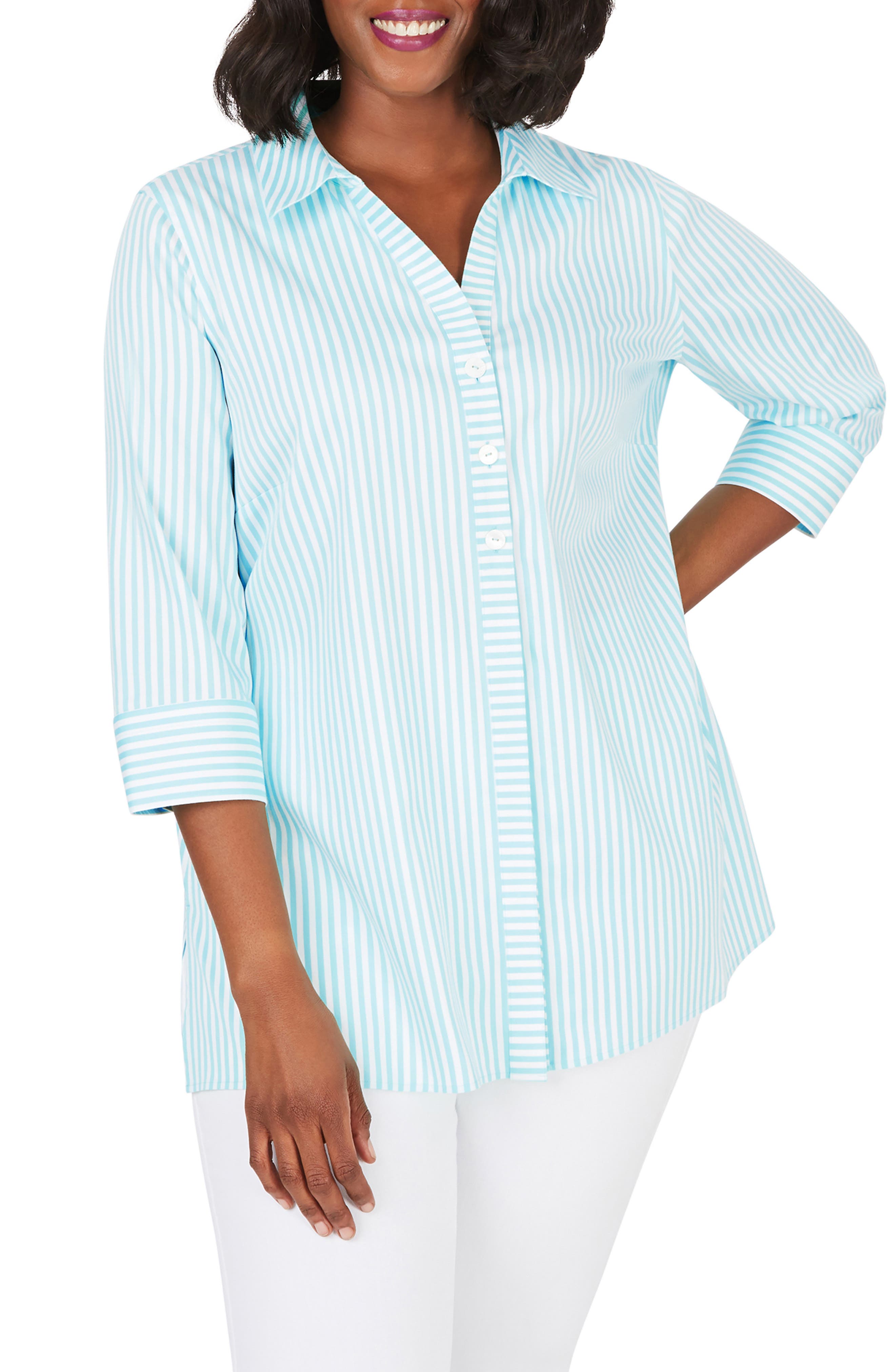 stretch button up shirt