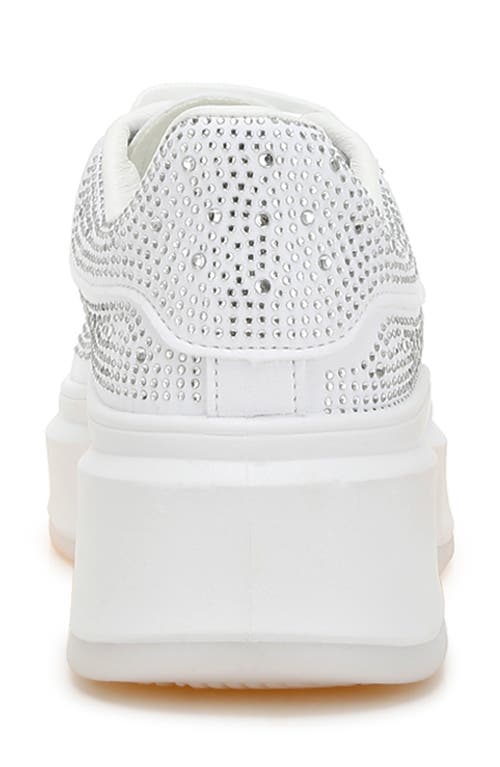 London Rag Jitter Bug Platform Sneaker In White