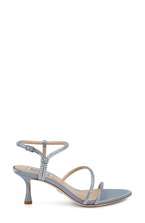 Badgley Mischka Collection Julianna Ankle Strap Sandal In Ice Satin