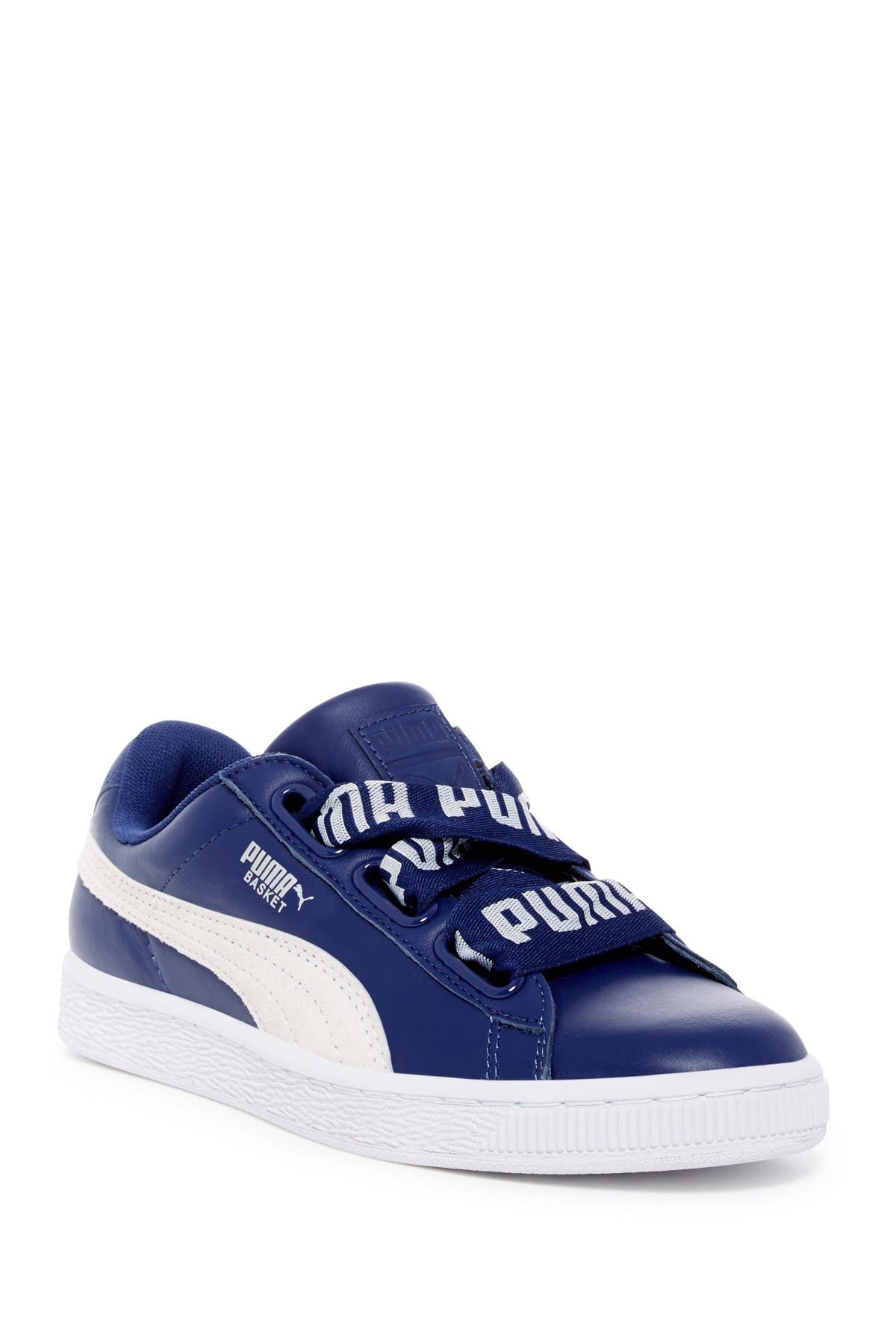 puma basket heart leather