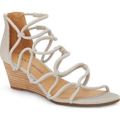 Lucky Brand Jilses Wedge Sandal, Grey