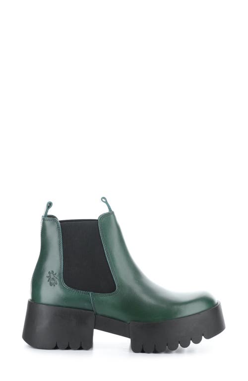 Shop Fly London Exia Lug Sole Chelsea Boot In Petrol Rug