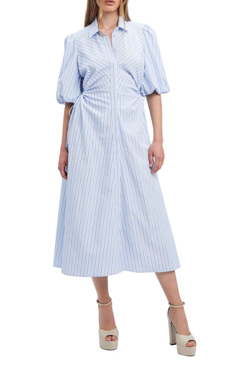 Splendid Bella Dahl Womens Striped Shift Tee Shirt DressBlue Size