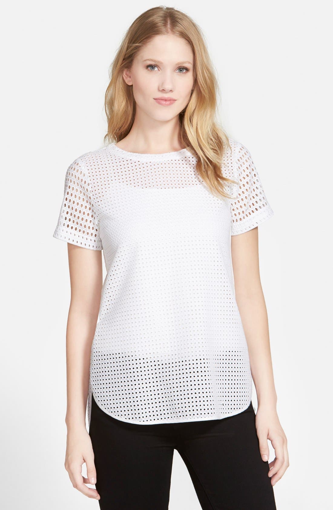 michael kors eyelet top