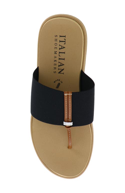 Italian Shoemakers Jahzara Elastic Strap Sandal In Black