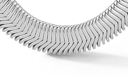 Chloe & Madison Chloe And Madison Snake Chain Necklace In Silver