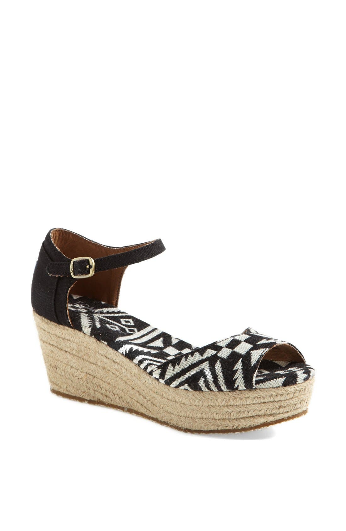 TOMS Platform Wedge Sandal (Women) Nordstrom
