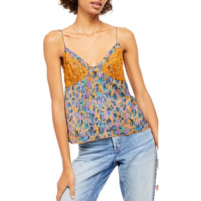 Free People Little Dreams Camisole, Metallic